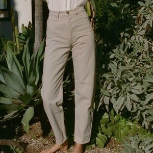 Doen The Lady Cotton Denim High Rise Jeans In Moonlight 30